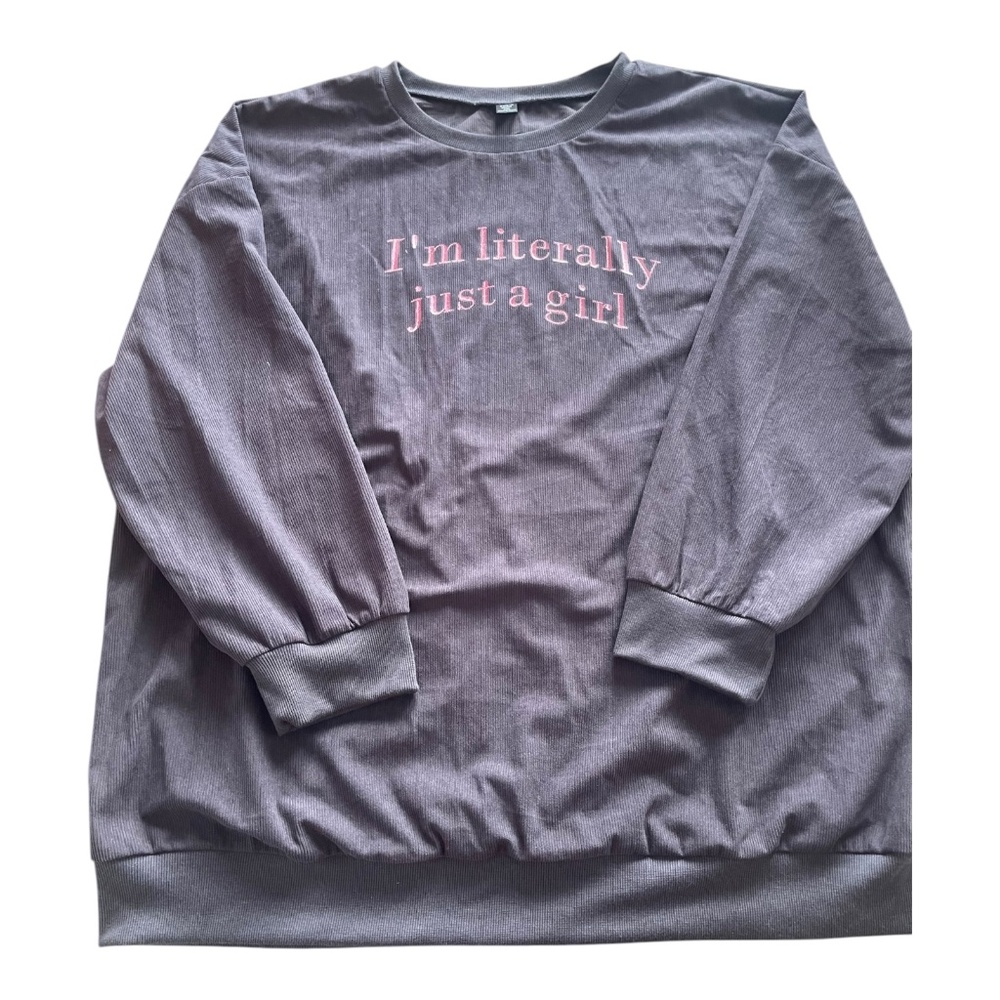 Shein Ribbed Sweatshirt